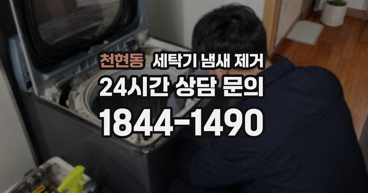천현동 세탁기 냄새 제거