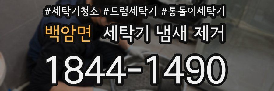 백암면 세탁기 냄새 제거