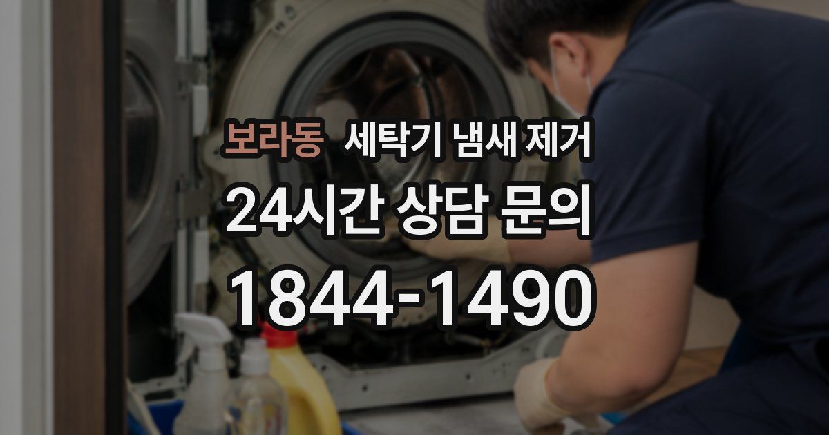 보라동 세탁기 냄새 제거