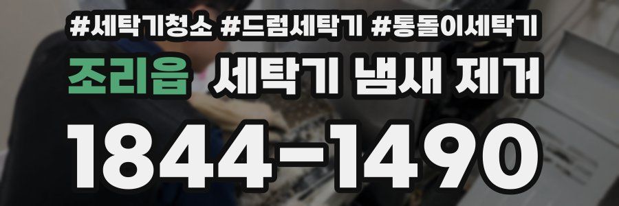 조리읍 세탁기 냄새 제거