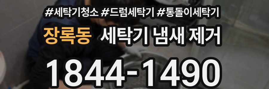 장록동 세탁기 냄새 제거