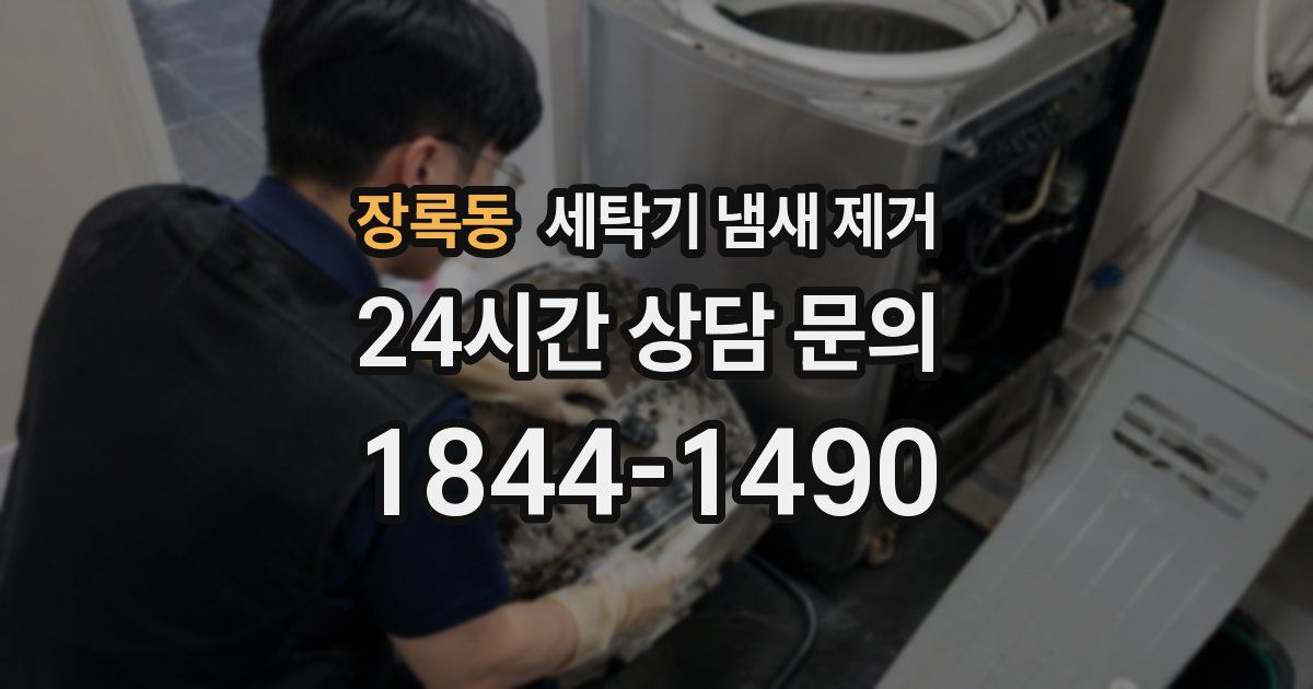 장록동 세탁기 냄새 제거