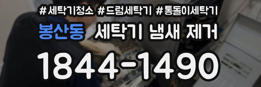 봉산동 세탁기 냄새 제거