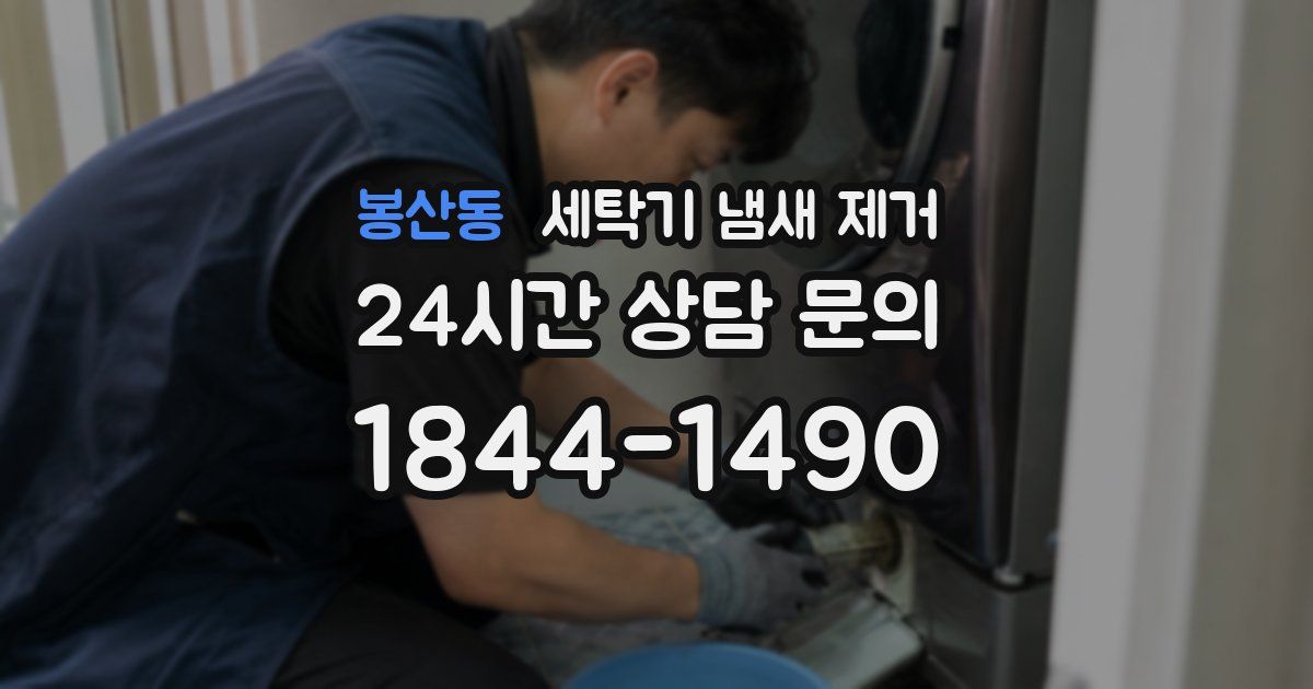 봉산동 세탁기 냄새 제거