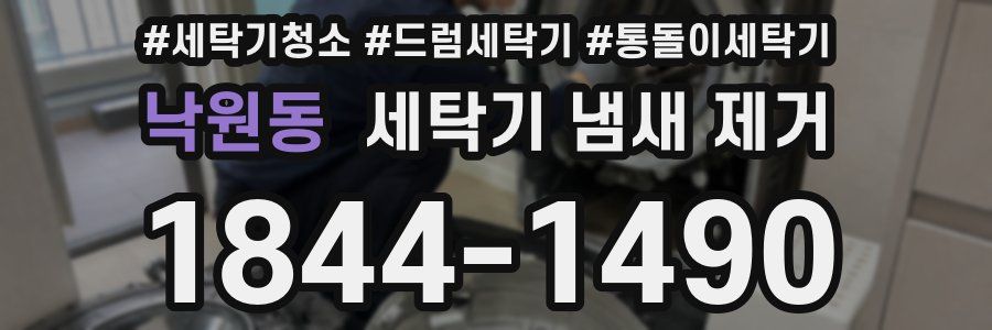 낙원동 세탁기 냄새 제거