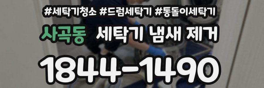 사곡동 세탁기 냄새 제거