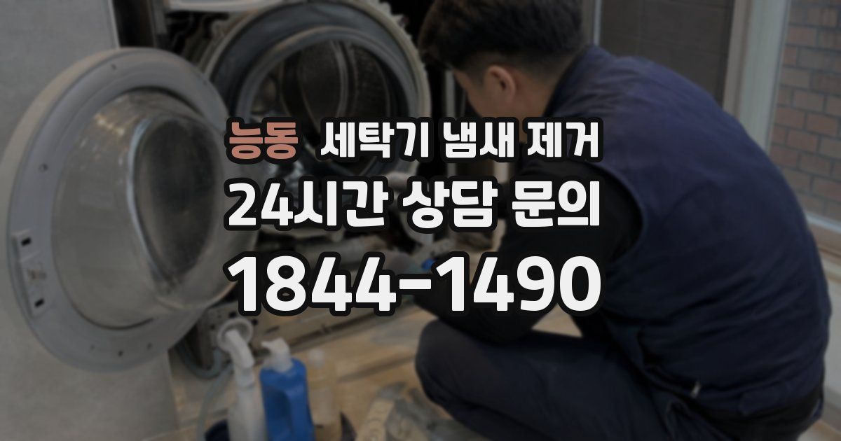 능동 세탁기 냄새 제거