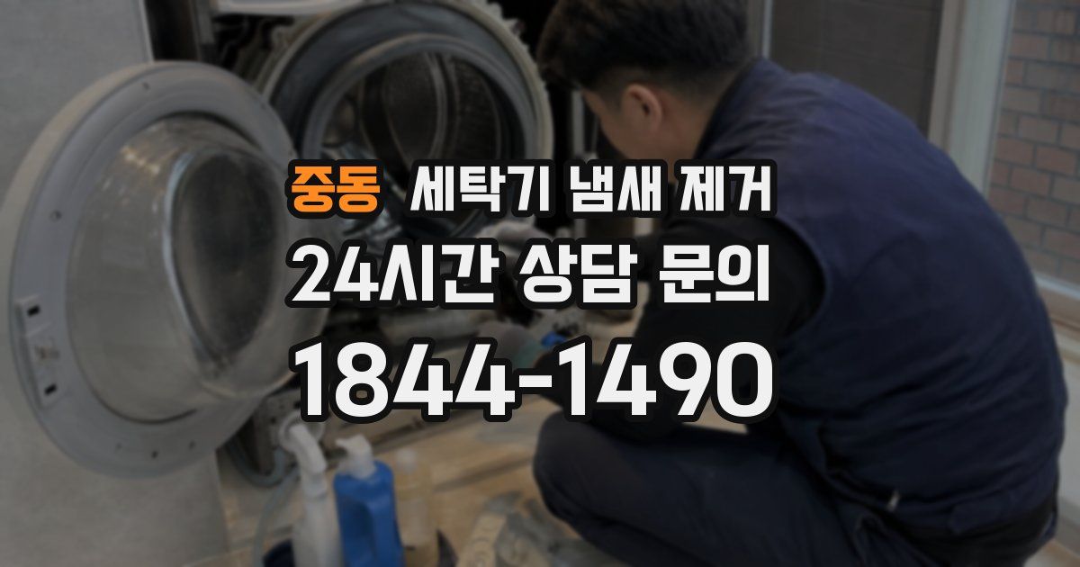 중동 세탁기 냄새 제거