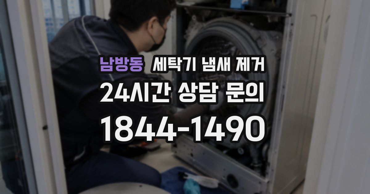 남방동 세탁기 냄새 제거