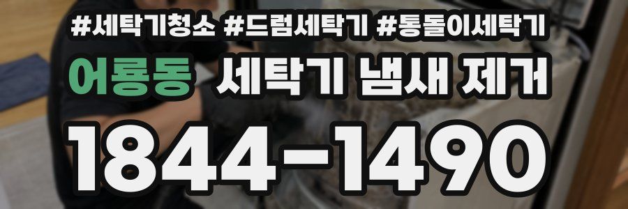 어룡동 세탁기 냄새 제거