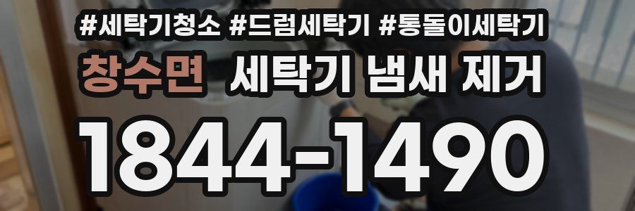 창수면 세탁기 냄새 제거