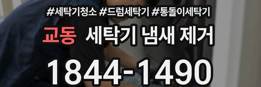 교동 세탁기 냄새 제거