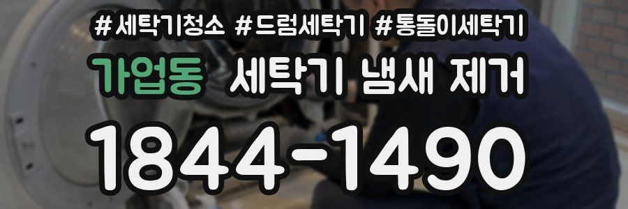 가업동 세탁기 냄새 제거
