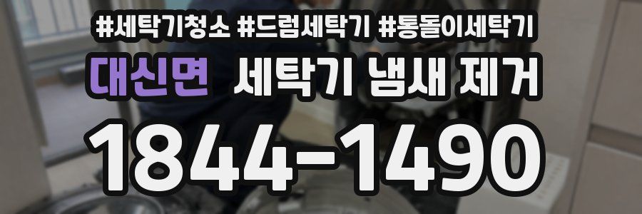 대신면 세탁기 냄새 제거