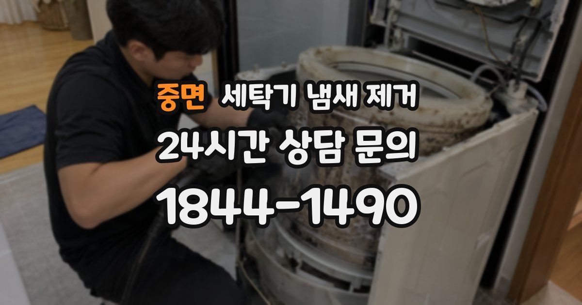중면 세탁기 냄새 제거