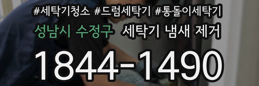 성남시 수정구 세탁기 냄새 제거