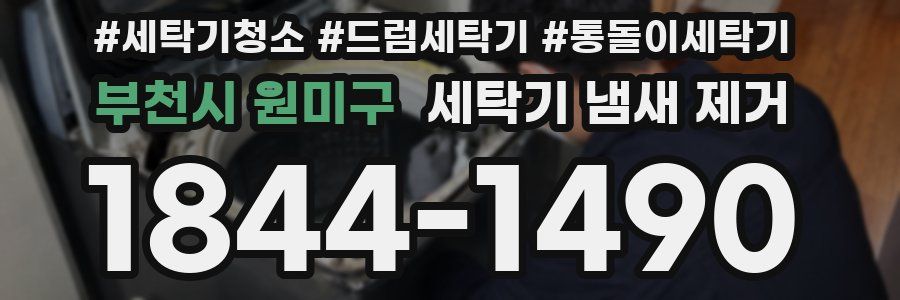 부천시 원미구 세탁기 냄새 제거