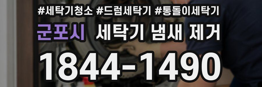 군포시 세탁기 냄새 제거