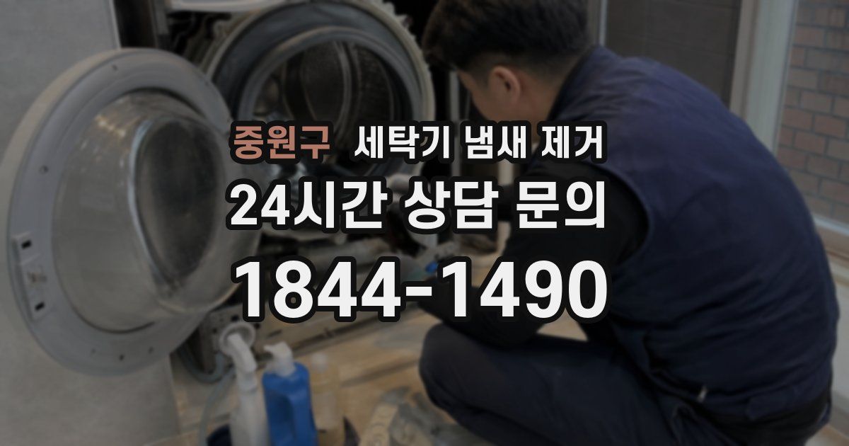 중원구 세탁기 냄새 제거