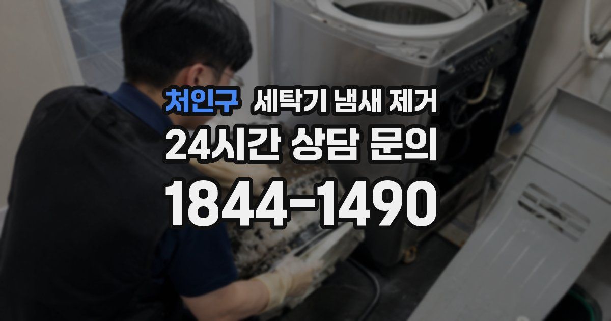처인구 세탁기 냄새 제거