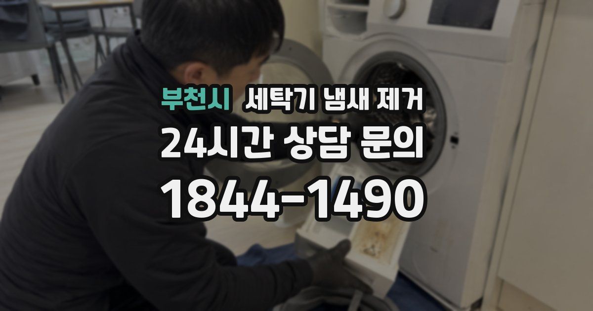 부천시 세탁기 냄새 제거