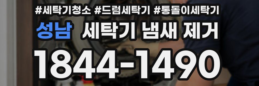 성남 세탁기 냄새 제거