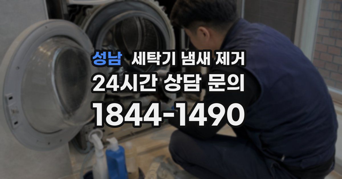 성남 세탁기 냄새 제거