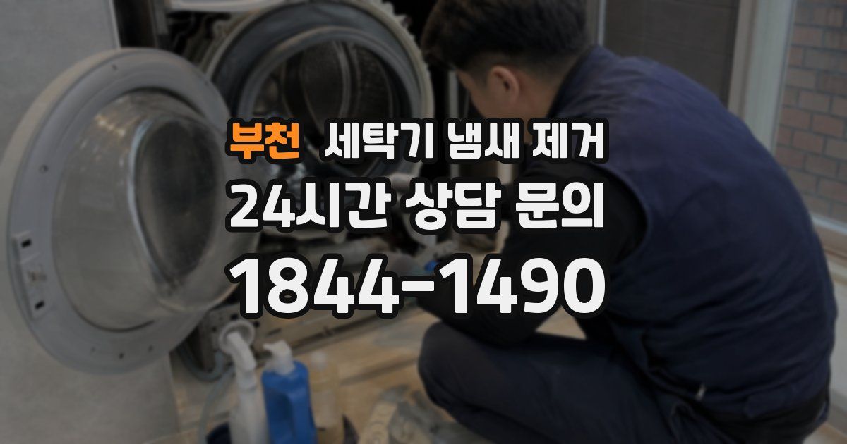 부천 세탁기 냄새 제거