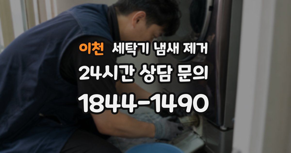 이천 세탁기 냄새 제거