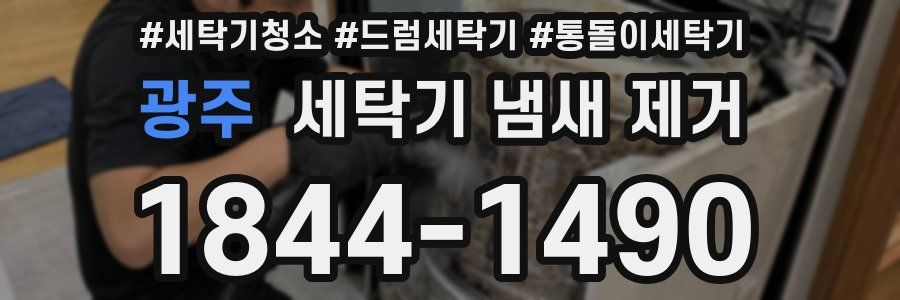 광주 세탁기 냄새 제거