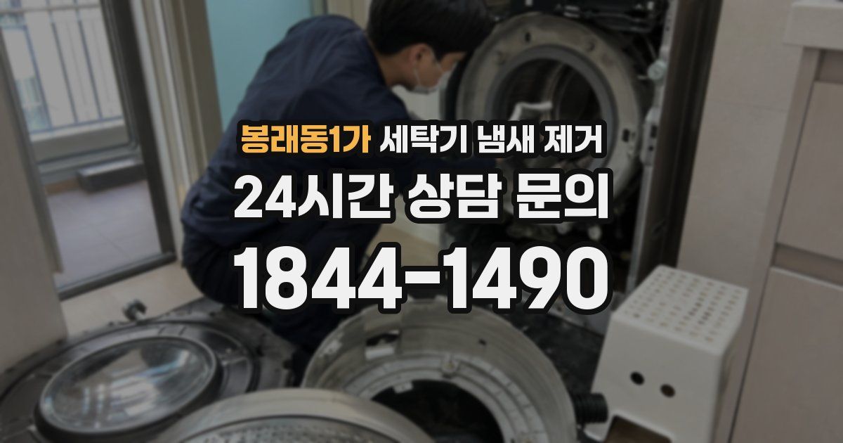 봉래동1가 세탁기 냄새 제거