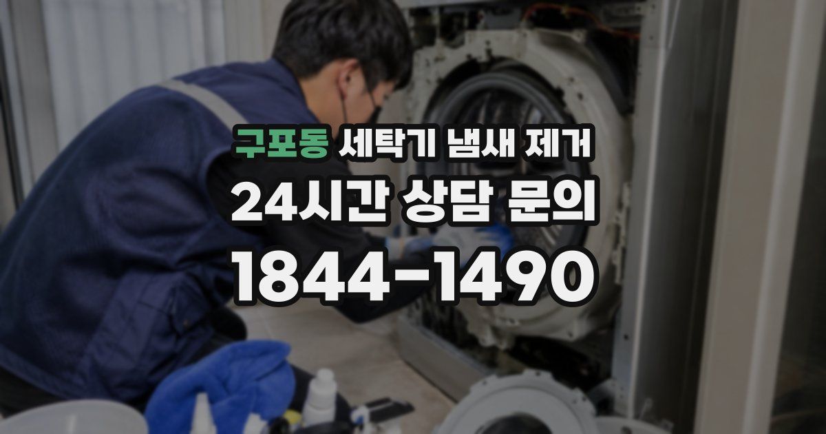 구포동 세탁기 냄새 제거