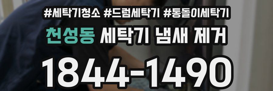 천성동 세탁기 냄새 제거