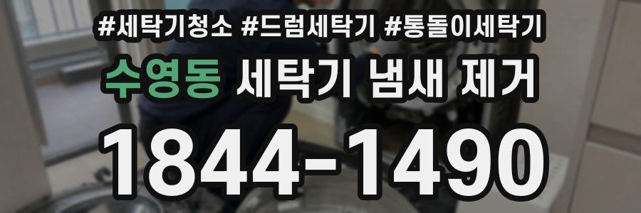 수영동 세탁기 냄새 제거