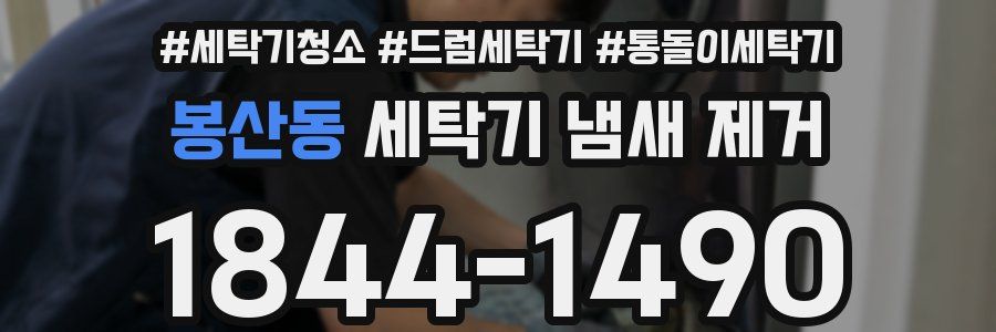 봉산동 세탁기 냄새 제거