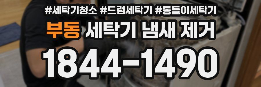 부동 세탁기 냄새 제거