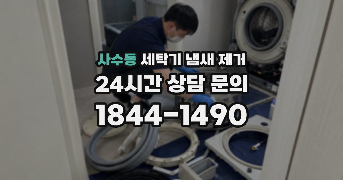 사수동 세탁기 냄새 제거
