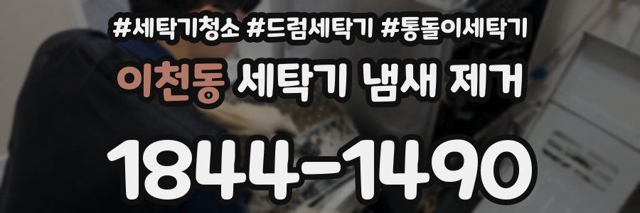 이천동 세탁기 냄새 제거