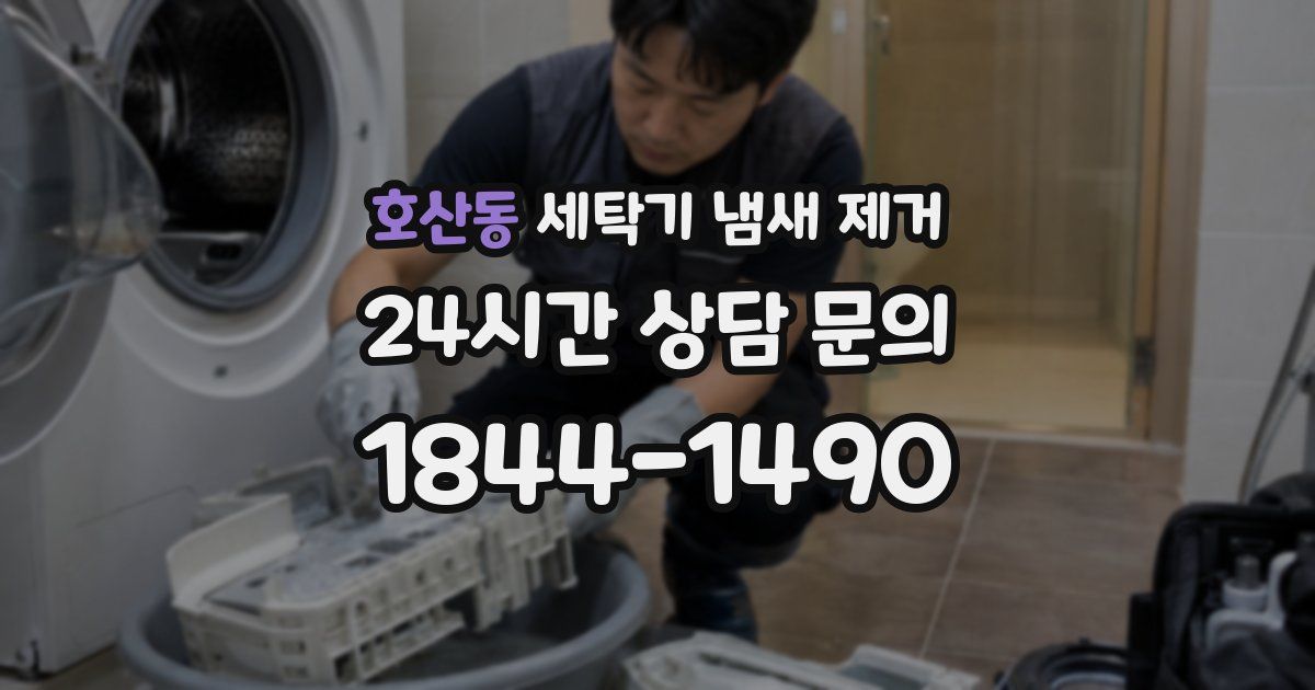 호산동 세탁기 냄새 제거