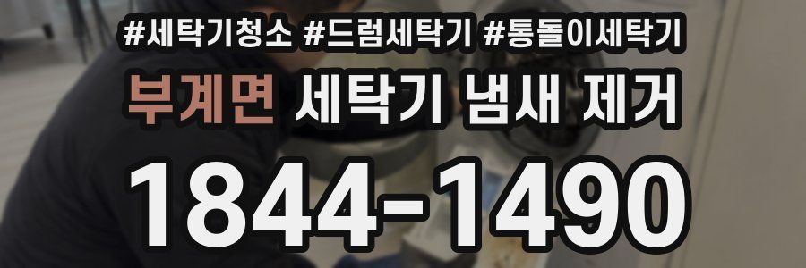 부계면 세탁기 냄새 제거