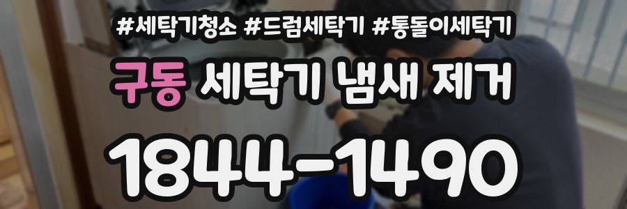 구동 세탁기 냄새 제거