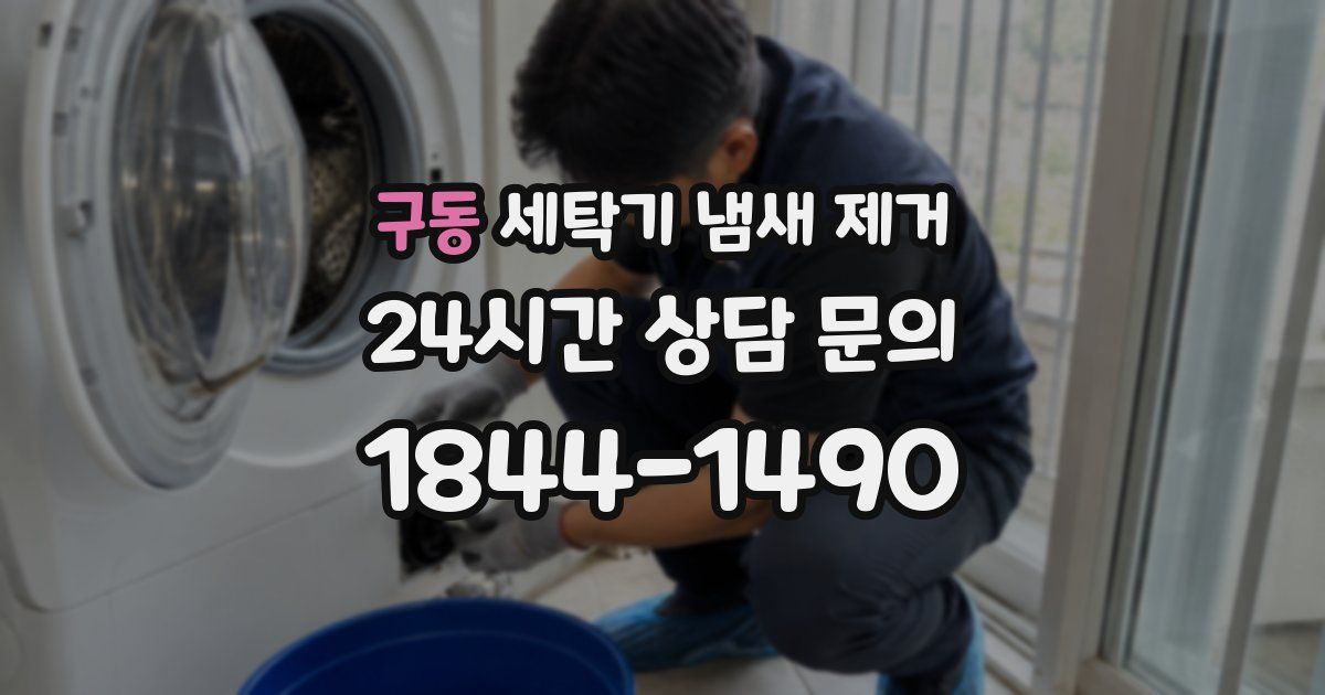 구동 세탁기 냄새 제거