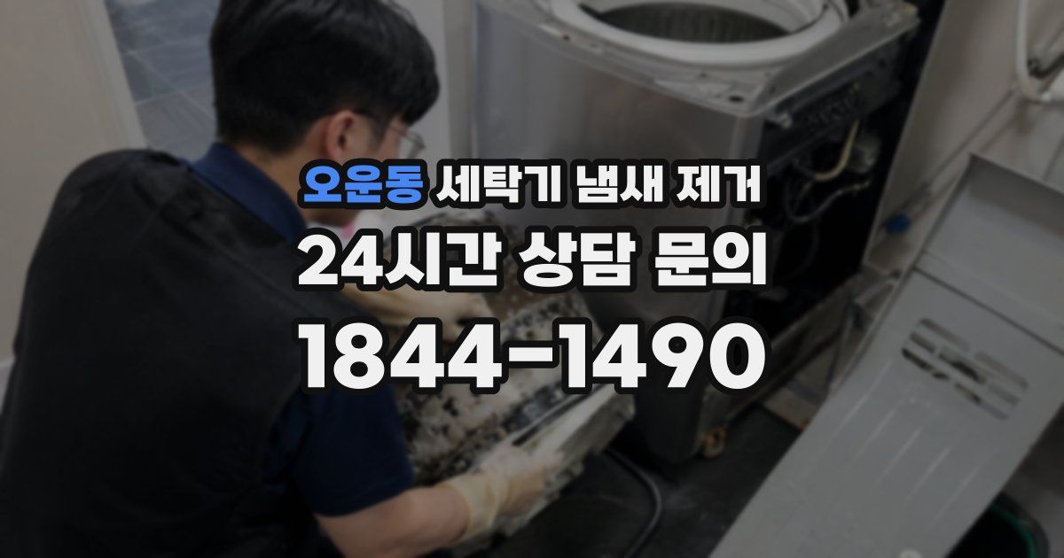 오운동 세탁기 냄새 제거