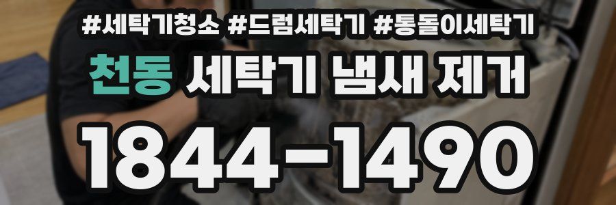 천동 세탁기 냄새 제거