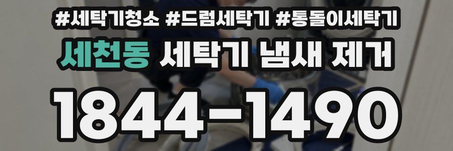 세천동 세탁기 냄새 제거