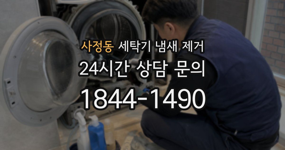 사정동 세탁기 냄새 제거