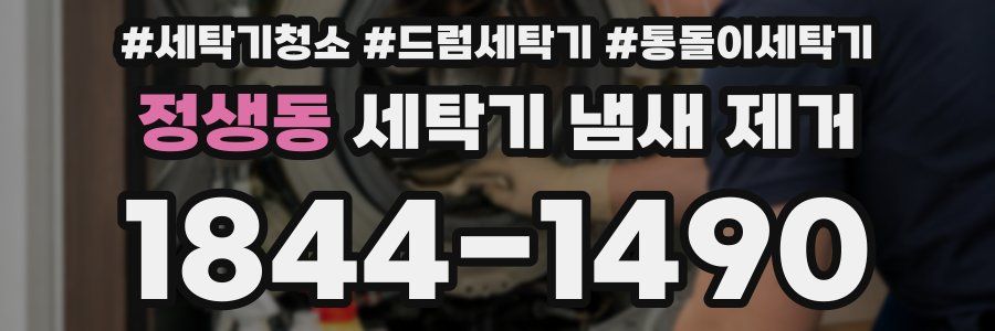 정생동 세탁기 냄새 제거