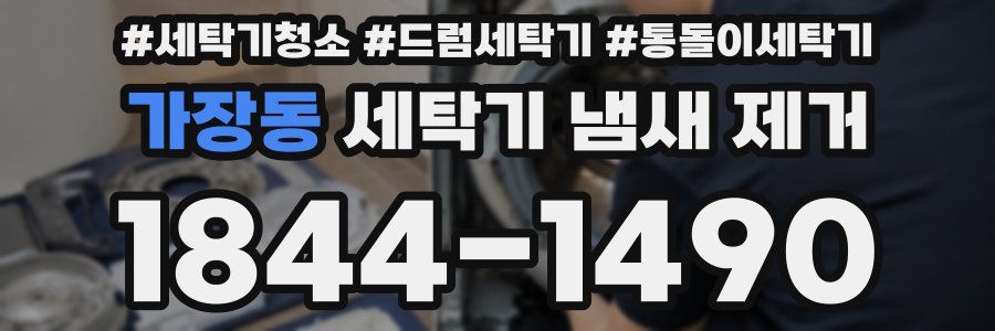 가장동 세탁기 냄새 제거