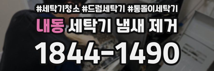 내동 세탁기 냄새 제거