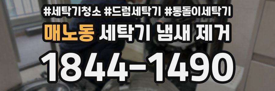 매노동 세탁기 냄새 제거